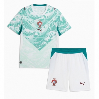 Billige Fotballdrakt Portugal Replika Bortedraktsett Barn VM 2026 Kortermet (med bukser)
